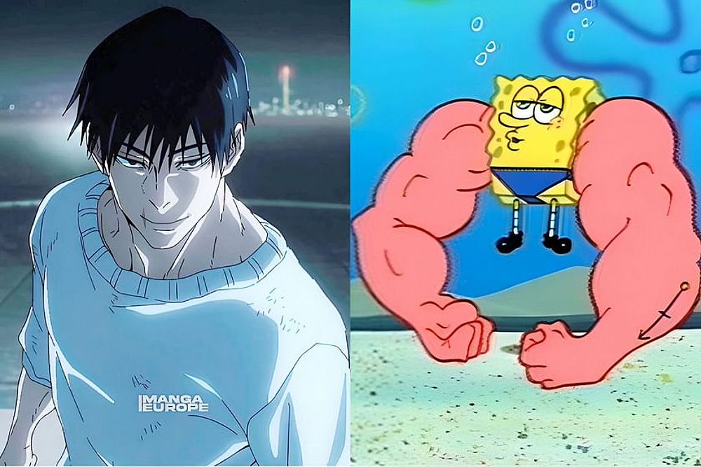 Jujutsu Kaisen: Toji Fushigoro Transformed into SpongeBob SquarePants - -2008309858