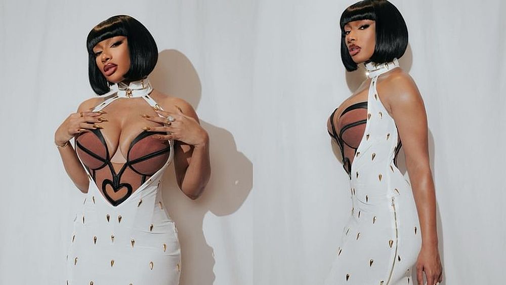 Megan Thee Stallion Rocks JoJo-Inspired Outfit at Crunchyroll Anime Awards - -512906302